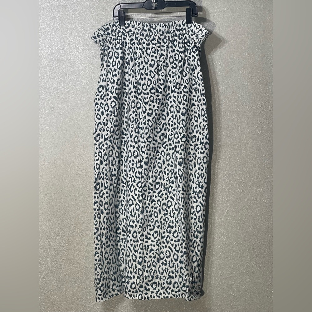Emerson Fry India Collection Bardot Skirt - Charcoal Leopard Organic - Size L - Picture 5 of 6
